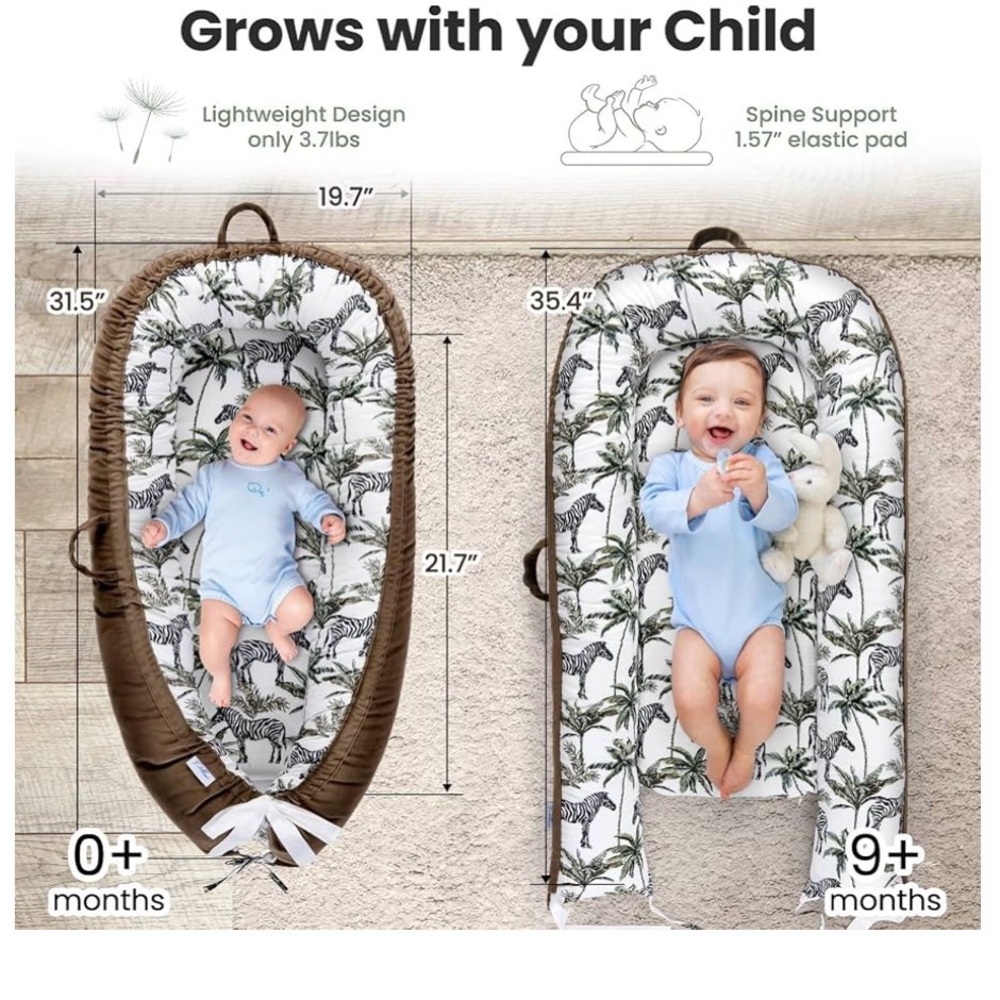 Pillani Baby Newborn Lounger - Picture 8 of 9